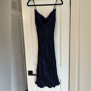 Wilfred satin cowl neck dress